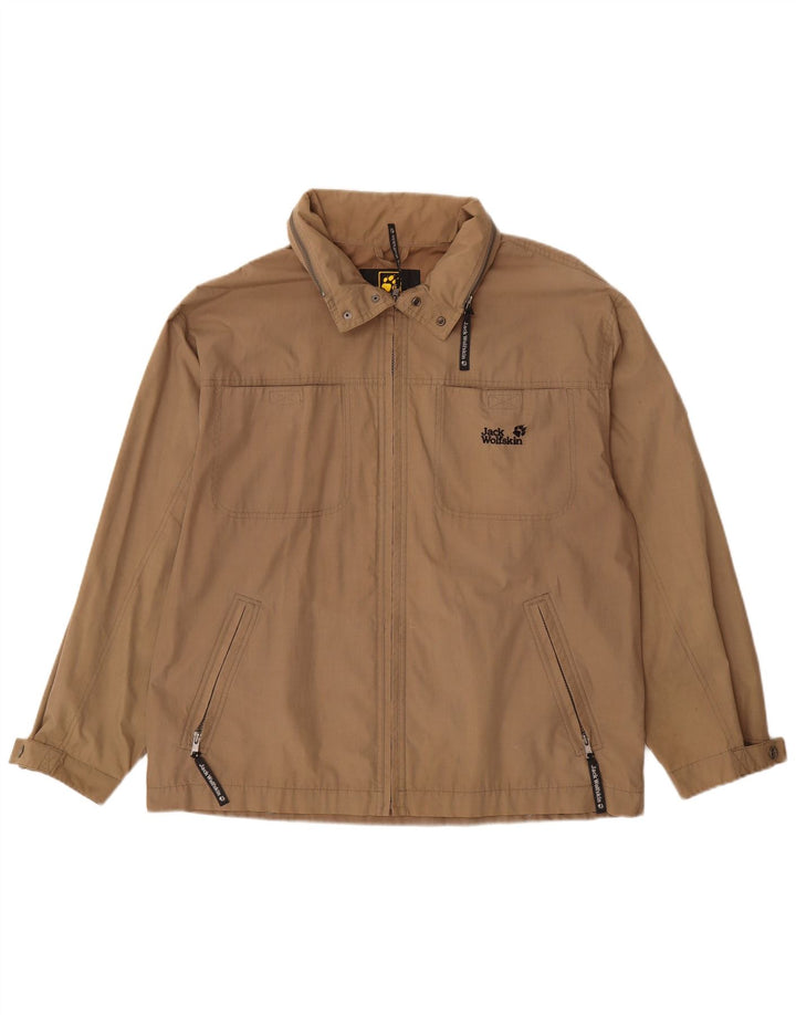 JACK WOLFSKIN Mens Bomber Jacket UK 40 Large Brown