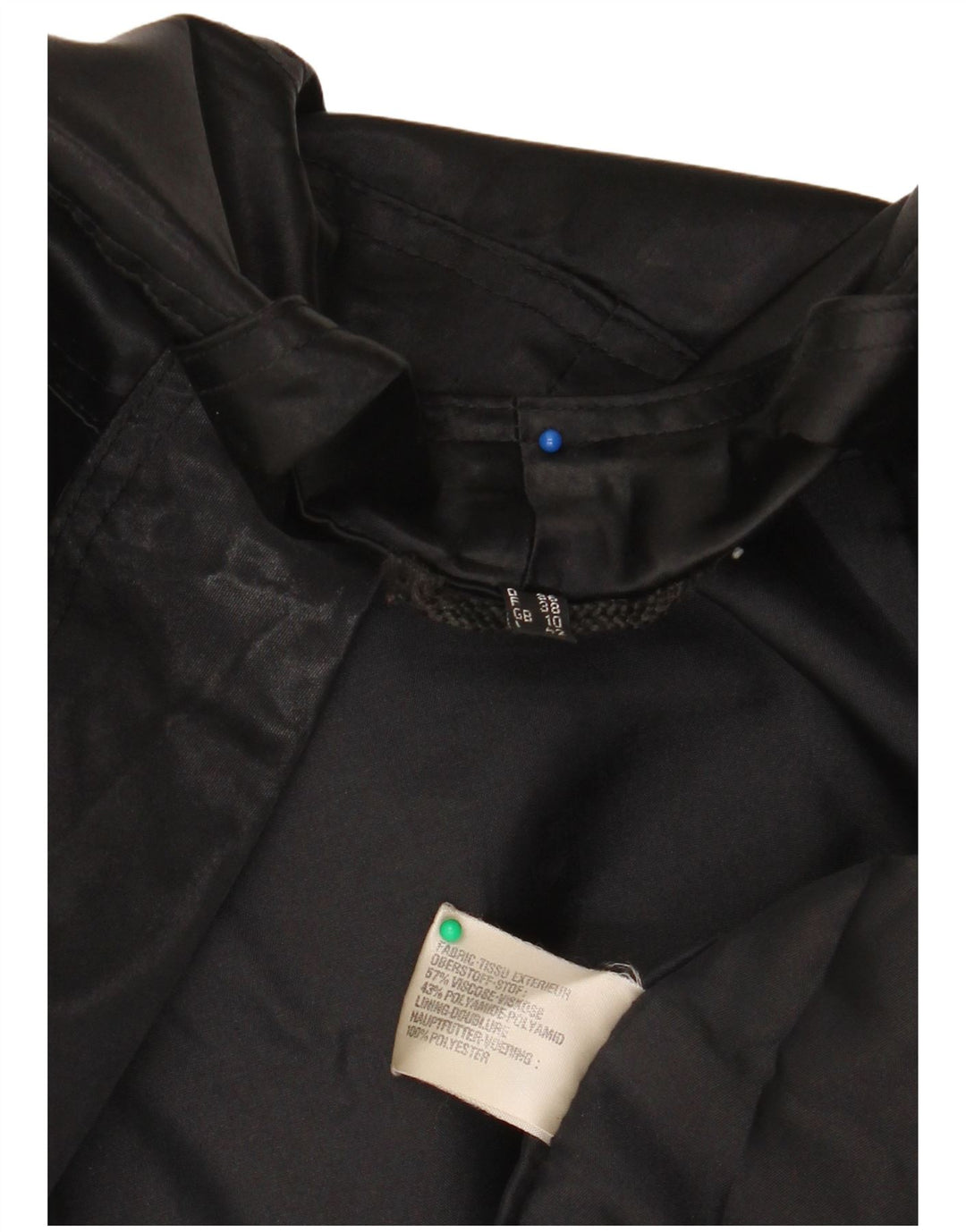 Colette Wolfgang Kaiser Womens Bomber Jacket UK 10 Small Black Viscose