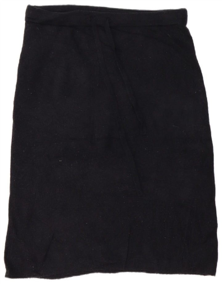 J. CREW Womens A-Line Skirt Large W32  Black Acrylic
