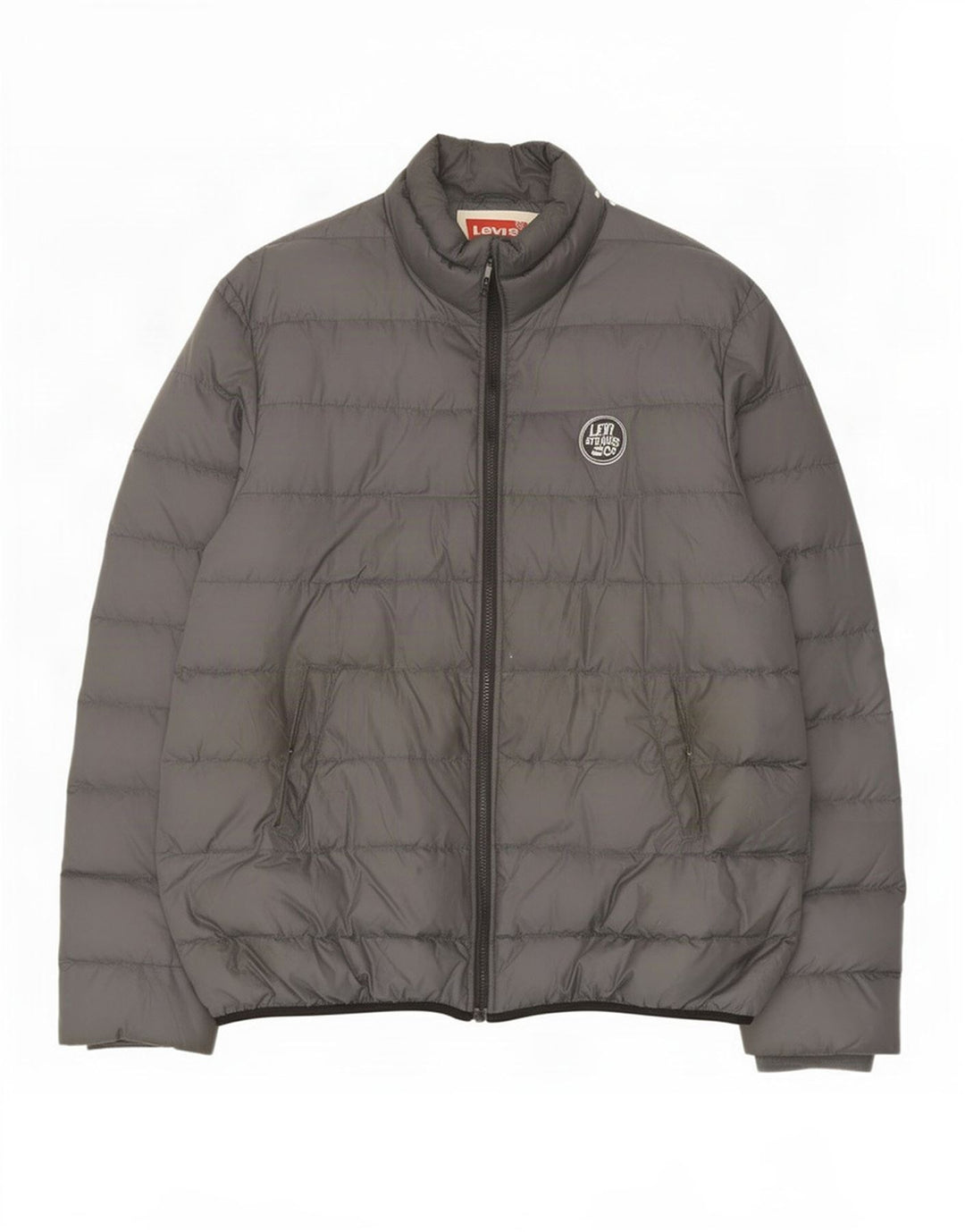 Levi's Mens Padded Jacket UK 44 2XL Grey Polyamide