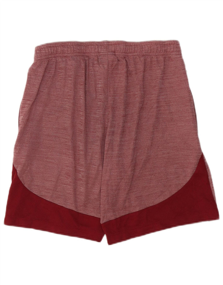 NIKE Mens Dri Fit Slim Fit Sport Shorts Medium  Burgundy Colourblock