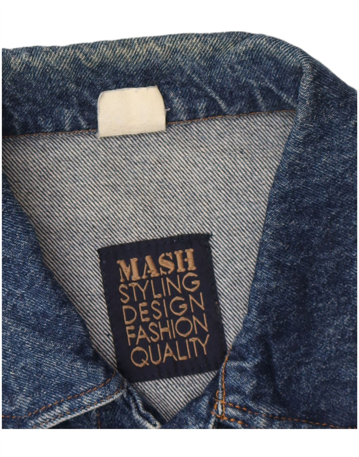 MASH Mens Denim Jacket Large Blue