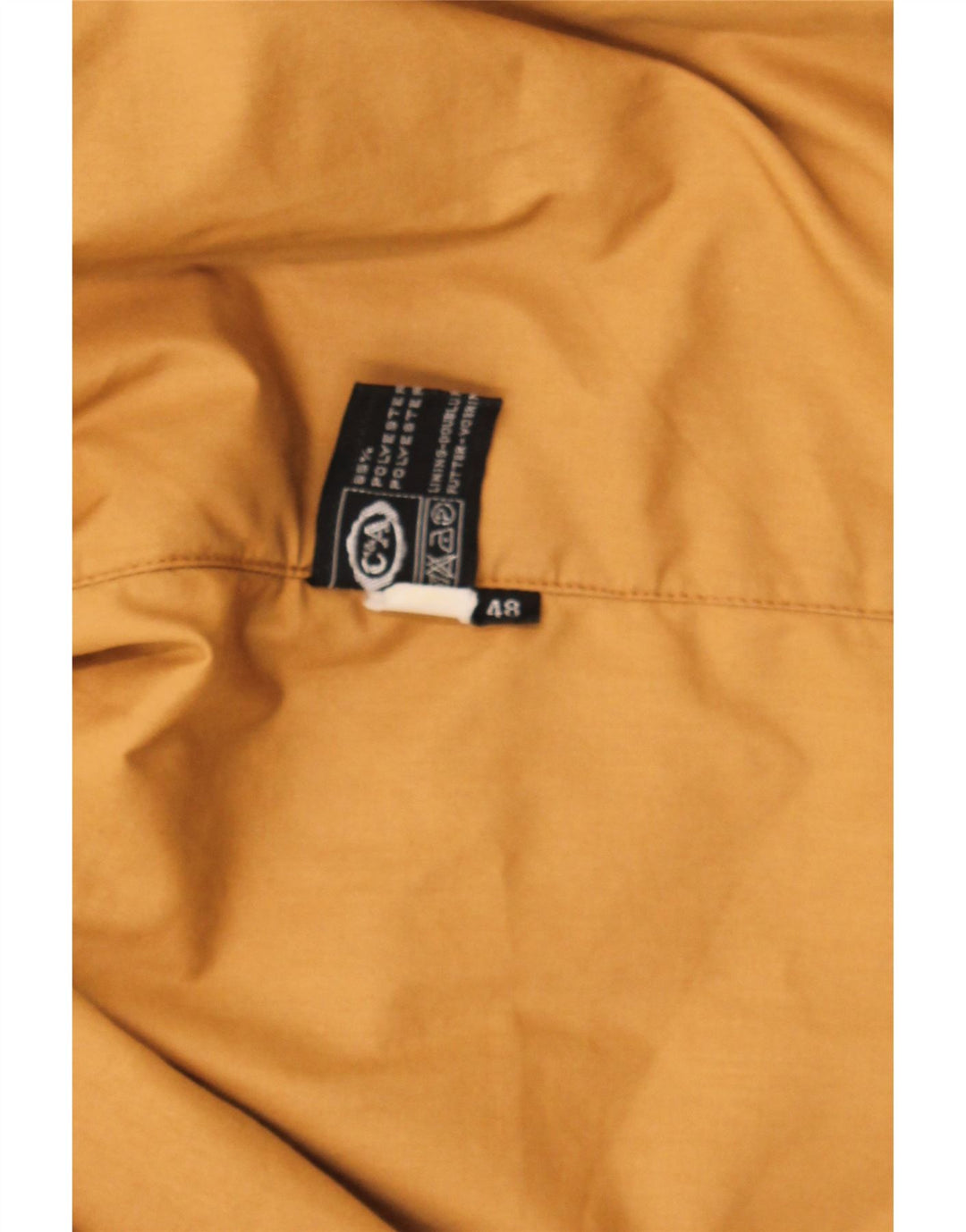 C&A Mens Windbreaker Jacket IT 48 Medium Khaki Cotton Vintage C&A and Second-Hand C&A from Messina Hembry 