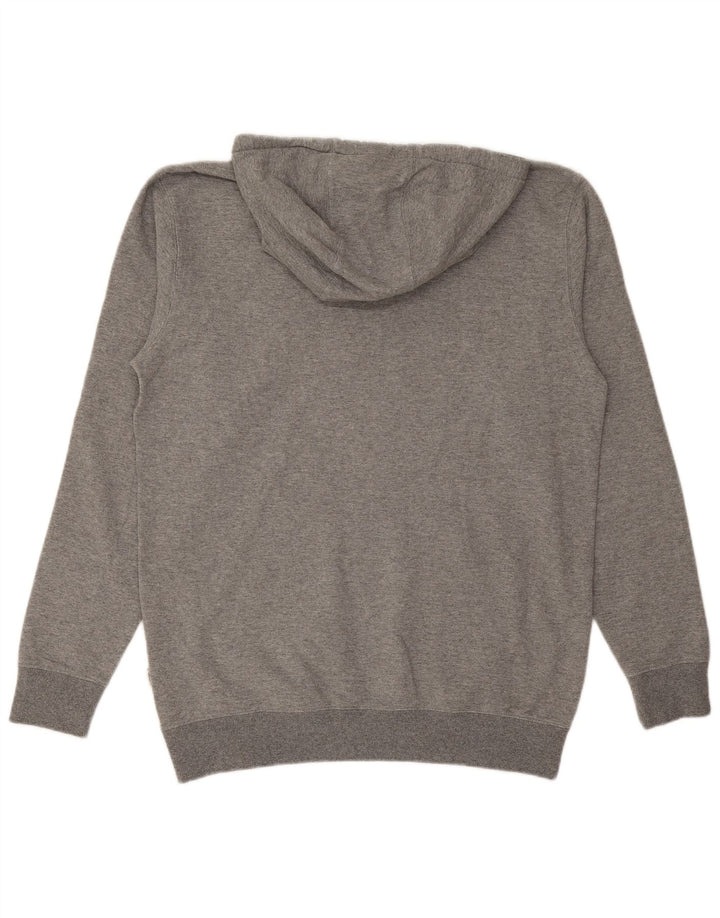 VANS Mens Graphic Hoodie Jumper Medium Grey Flecked Cotton