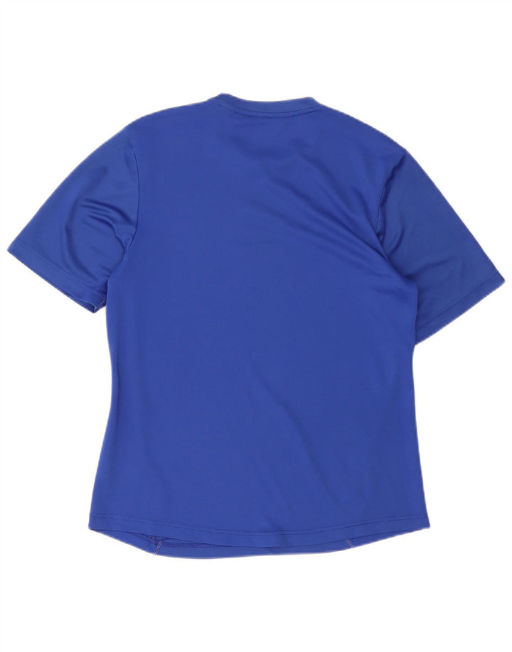 Adidas Mens Climalite T-Shirt Top Medium Blue Polyester