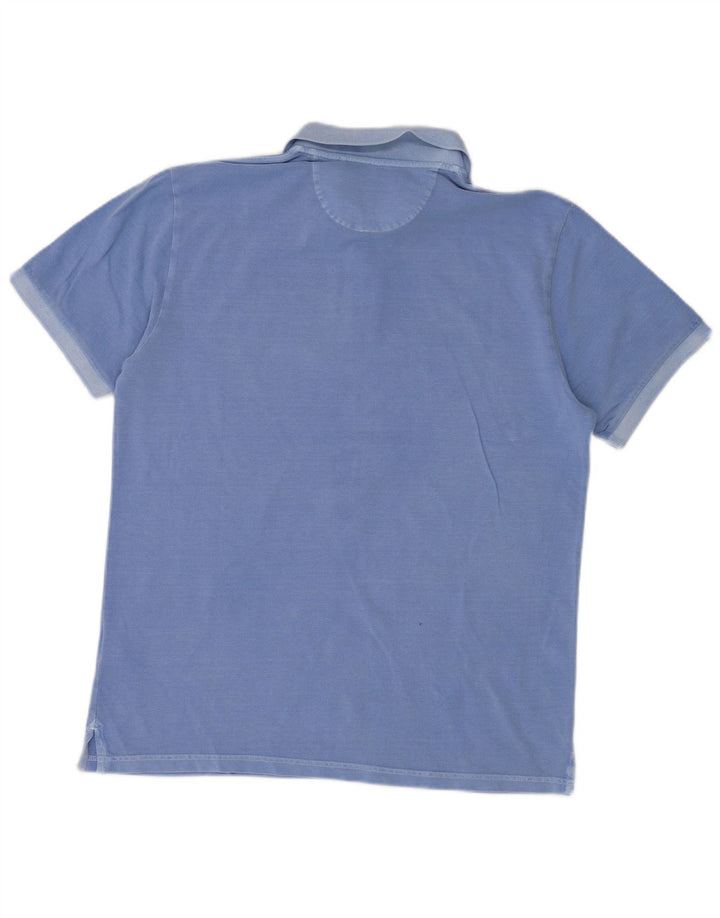 Gant Mens Polo Shirt Large Blue Cotton