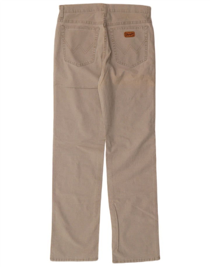 WRANGLER Mens Texas Stretch Straight Casual Trousers W32 L34  Beige Cotton