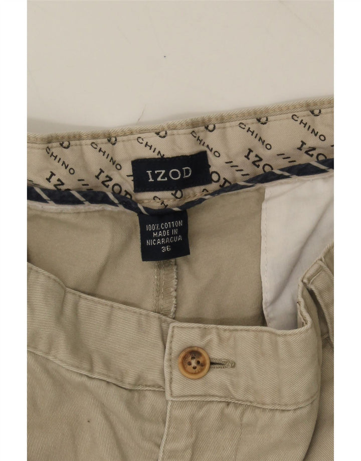 IZOD Mens Chino Shorts W36 Large  Beige Cotton Vintage Izod and Second-Hand Izod from Messina Hembry 