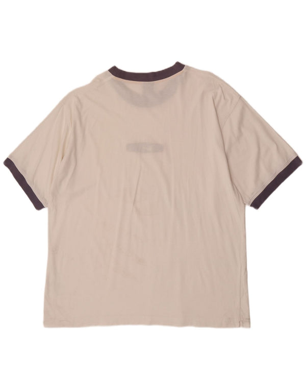 Nike Mens Graphic T-Shirt Top UK 45/47 XL White Colourblock Cotton