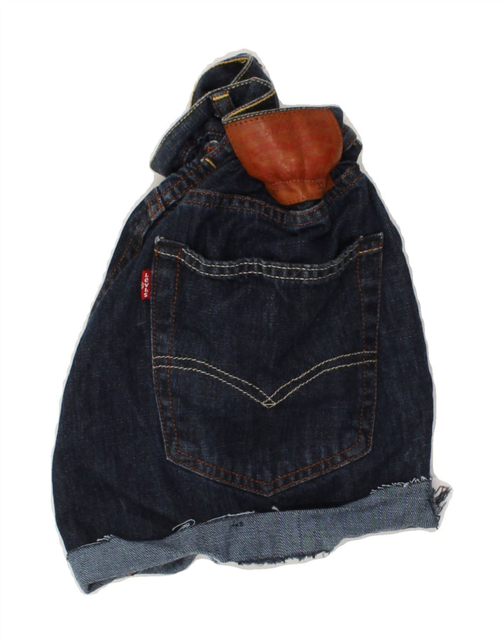 LEVI'S Womens 505 Denim Shorts W24 XS Navy Blue Vintage Levi's and Second-Hand Levi's from Messina Hembry 