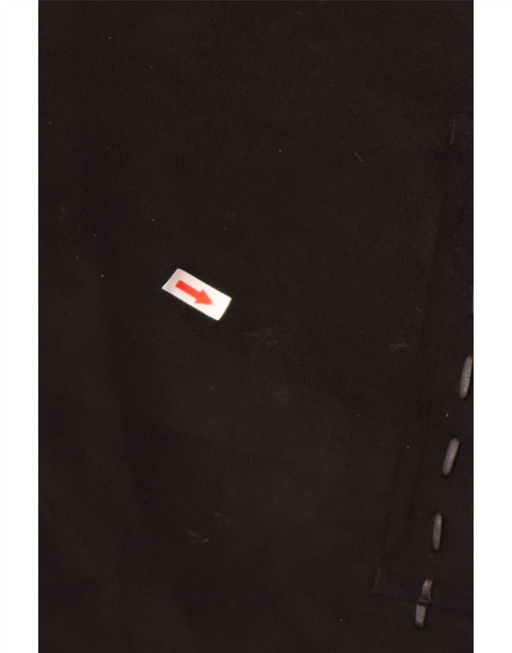 Vintage Womens Sherpa Jacket UK 26 5XL Black Acrylic