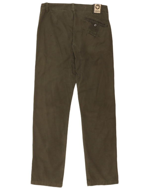 Murphy & Nye Mens Sailmakers Straight Chino Trousers W34 L35 Khaki Cotton