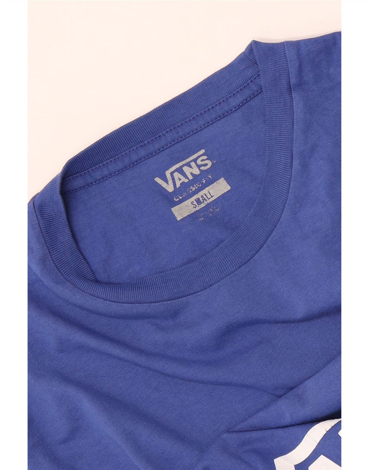 Vans Mens Classic Fit Graphic T-Shirt Top Small Blue