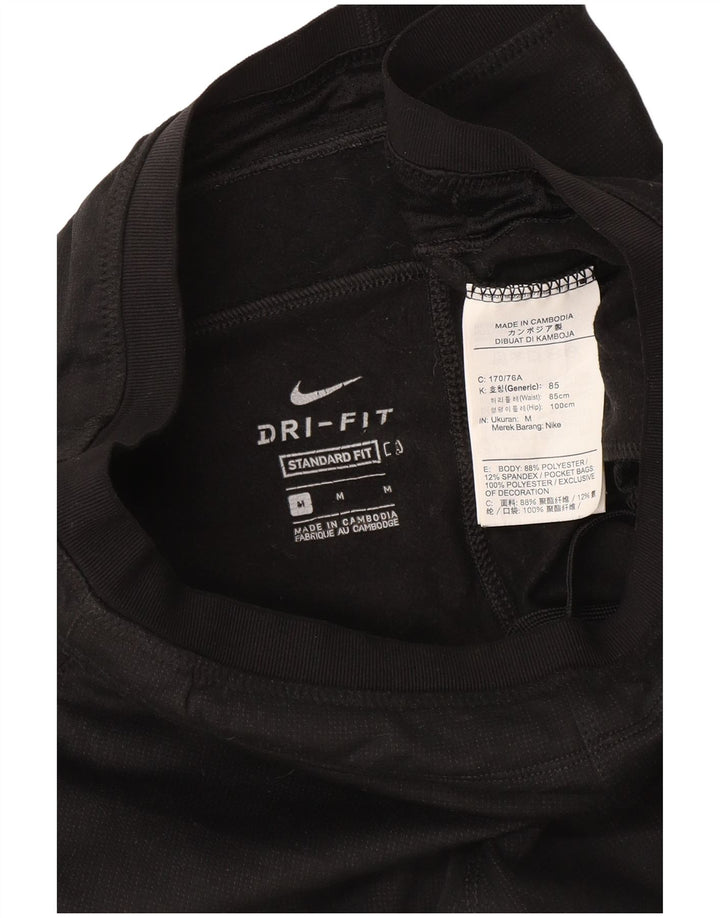 Nike Womens Dri Fit Tracksuit Trousers Joggers UK 14 Medium Black