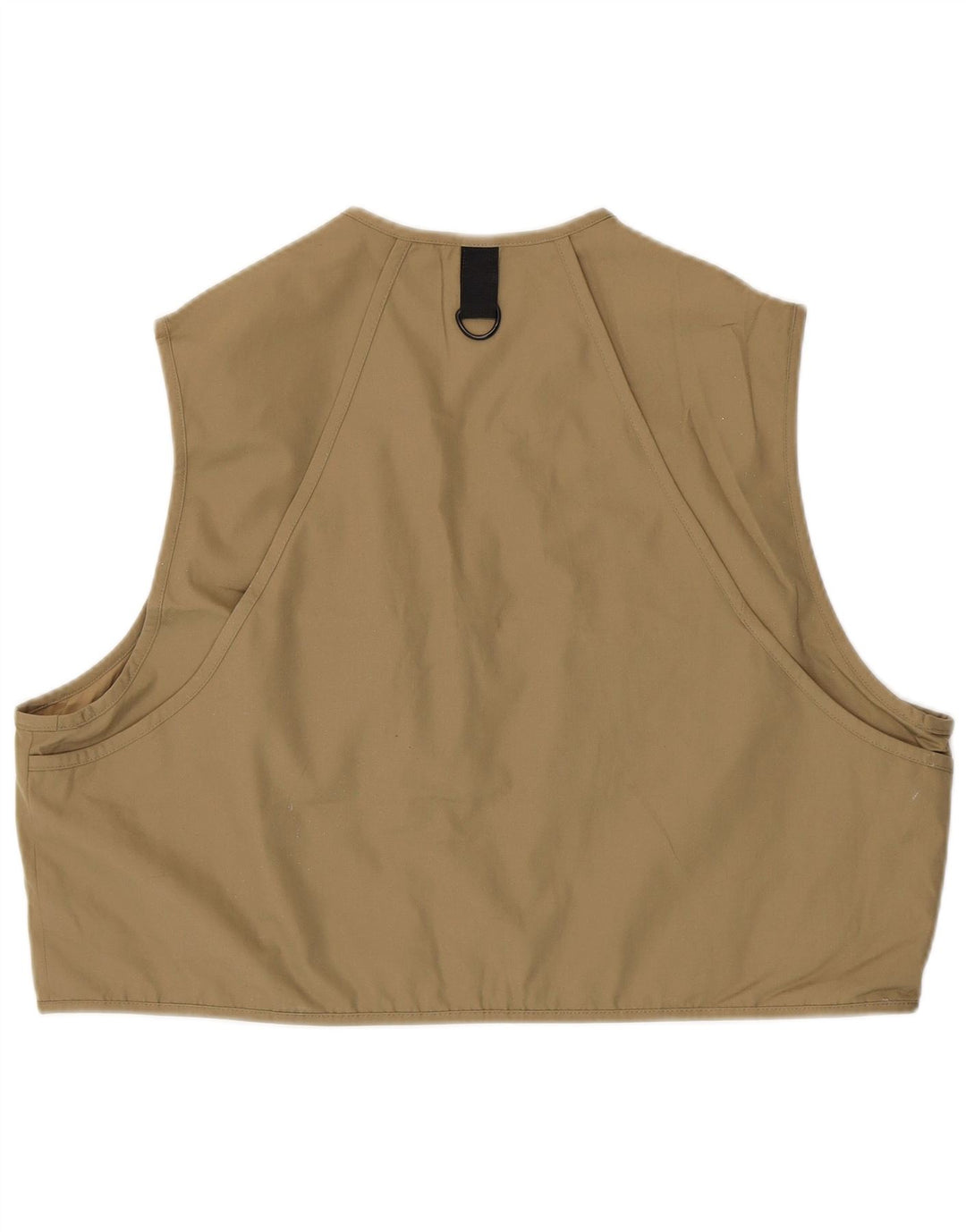 EDDIE BAUER Womens Oversized Utility Gilet UK 18 XL Beige Cotton