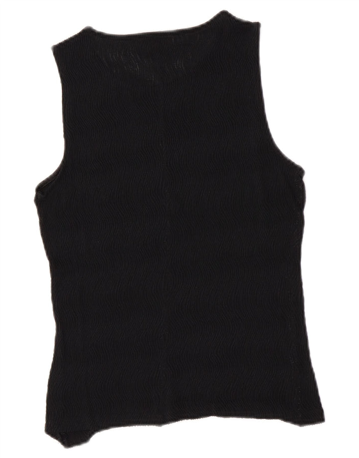 Marella Womens Vest Top UK 12 Medium Black