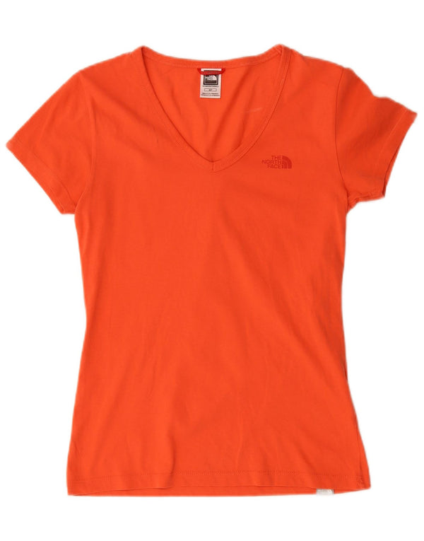 The North Face Womens T-Shirt Top UK 10 Small Red Cotton