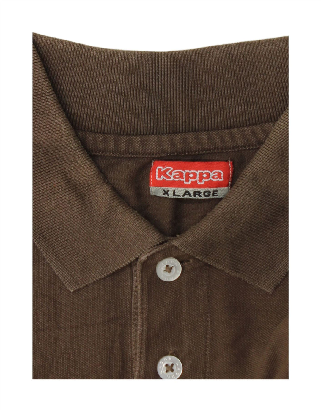 Kappa Mens Polo Shirt XL Brown
