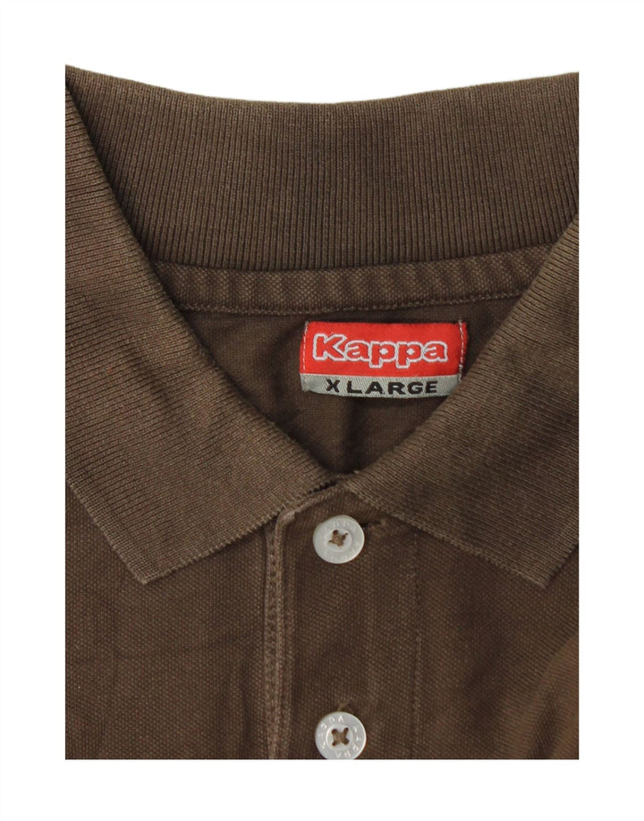 Kappa Mens Polo Shirt XL Brown