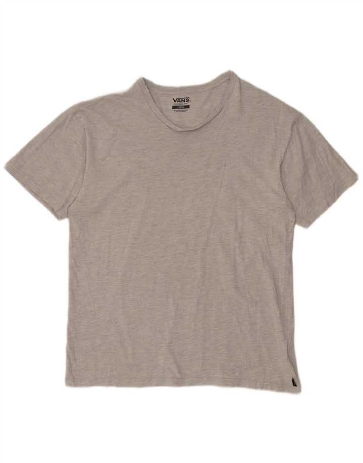 Vans Mens Classic Fit T-Shirt Top Large Grey Cotton