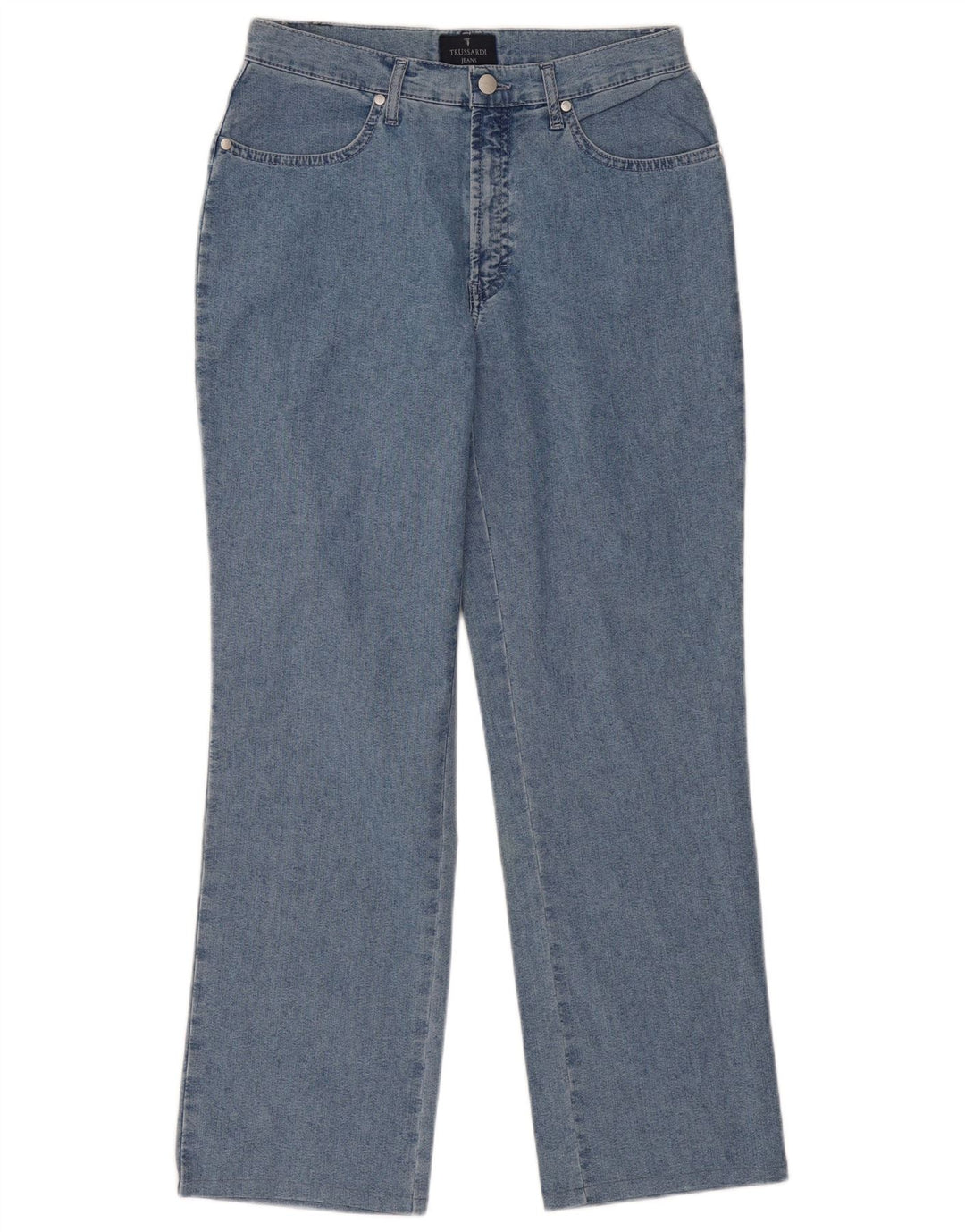 Trussardi Womens Straight Jeans W32 L30 Blue Cotton