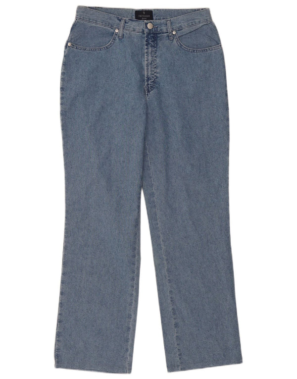 Trussardi Womens Straight Jeans W32 L30 Blue Cotton