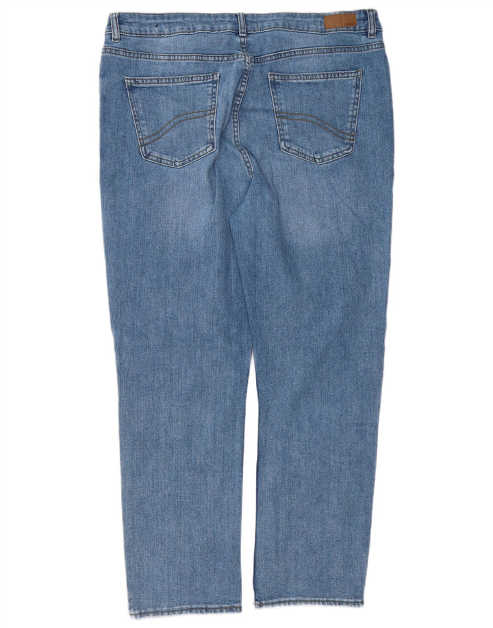 FAT FACE Womens Chesham Girlfriend Straight Jeans UK 16 Large W36 L28 Blue