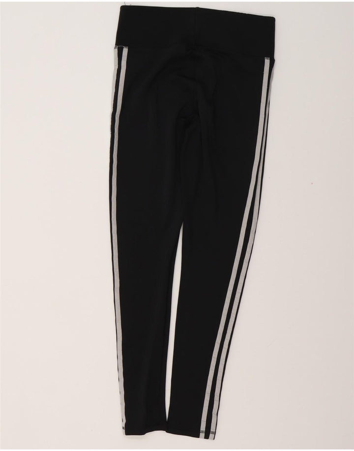 ADIDAS Womens Climalite Leggings UK 12/14 Medium  Black Polyester