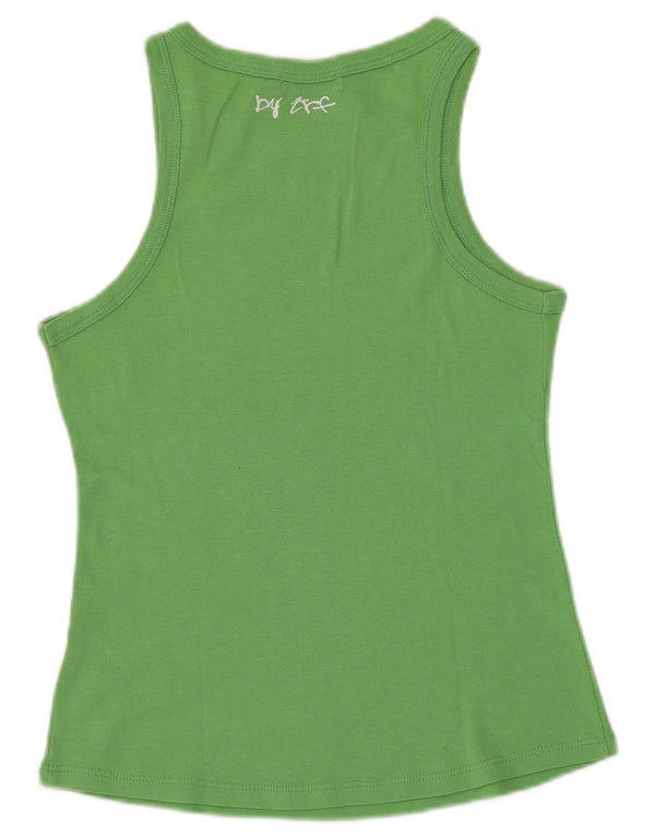 ZARA Womens Vest Top UK 12 Medium Green