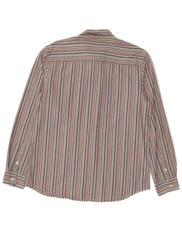 Wrangler Mens Shirt Large Multicoloured Striped Cotton