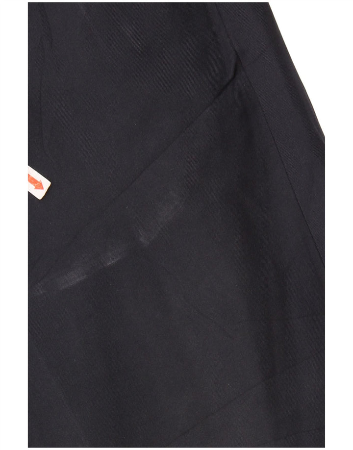 IZOD Mens Straight Chino Trousers W38 L32  Navy Blue Polyester