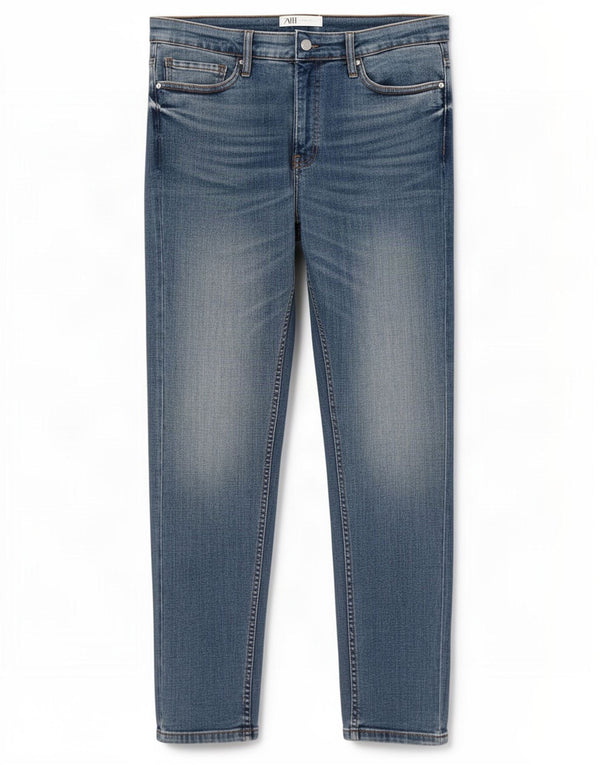Zara Mens Slim Jeans EU 42 Large W32 L32 Blue Cotton