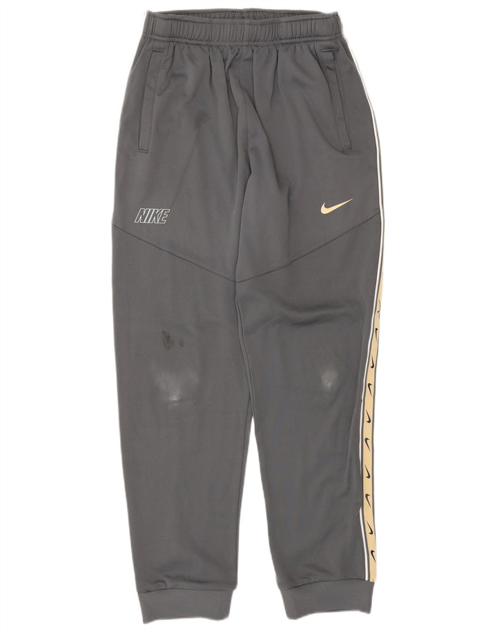NIKE Boys Dri Fit Graphic Tracksuit Trousers Joggers 13-14 Years XL  Grey