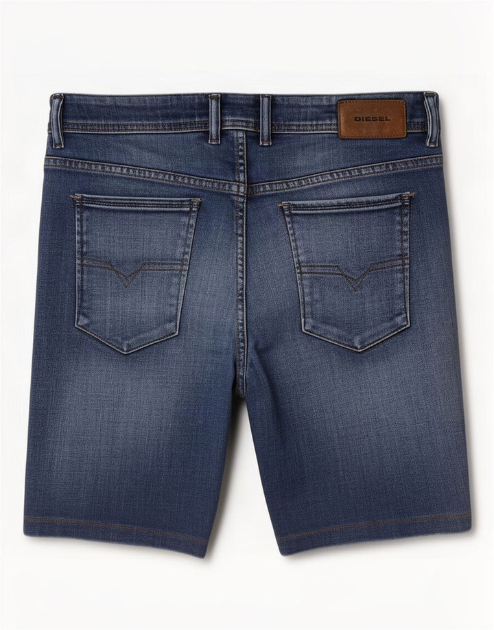 Diesel Mens Sleenker Denim Shorts W33 Medium Blue