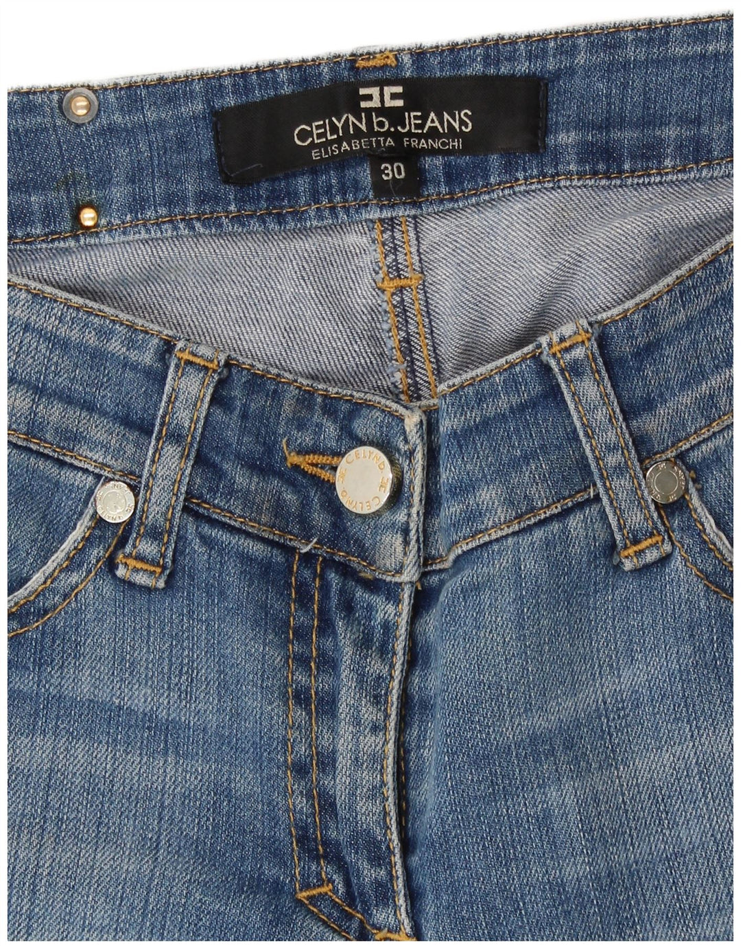 ELISABETTA FRANCHI Womens Celyn B Slim Jeans W30 L32 Blue Classic