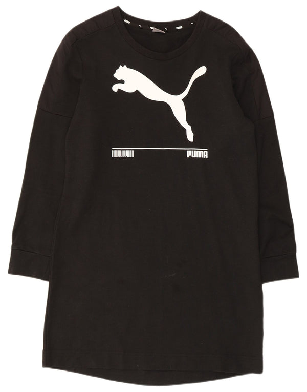 Puma Womens Graphic Jumper Dress UK 10 Small Black