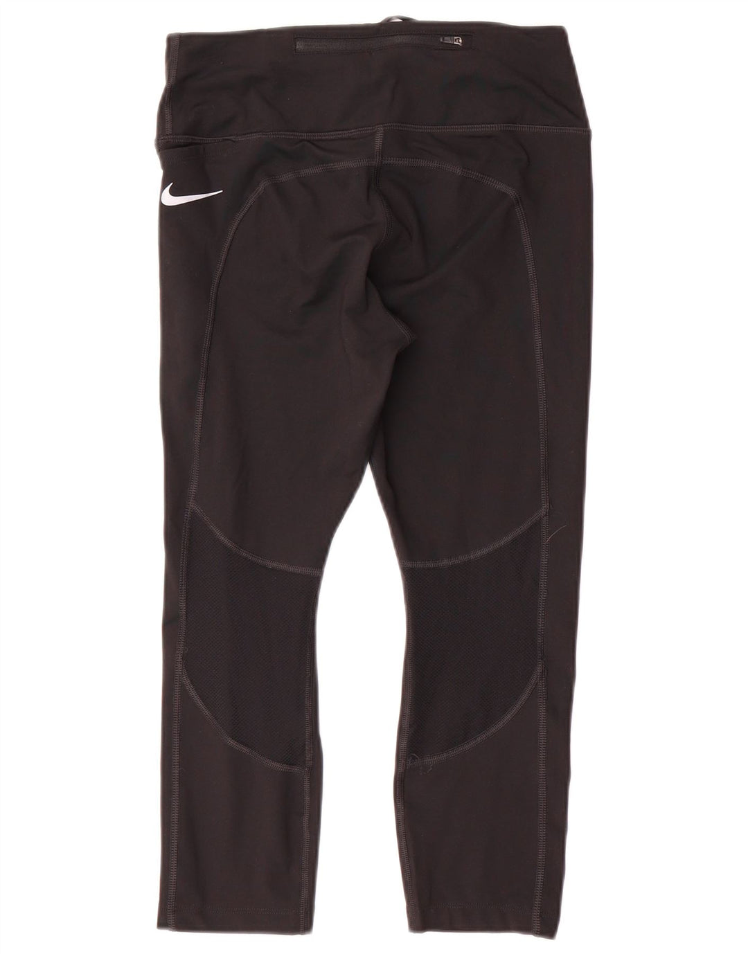 Nike Womens Dri Fit Capri Leggings UK 14 Medium  Black Polyester