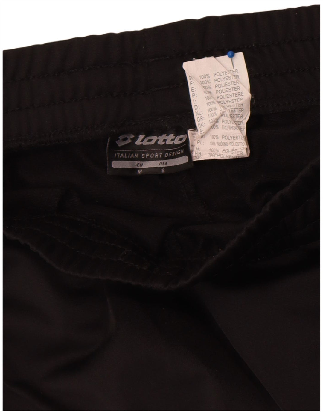 Lotto Mens Tracksuit Trousers Small Black Polyester