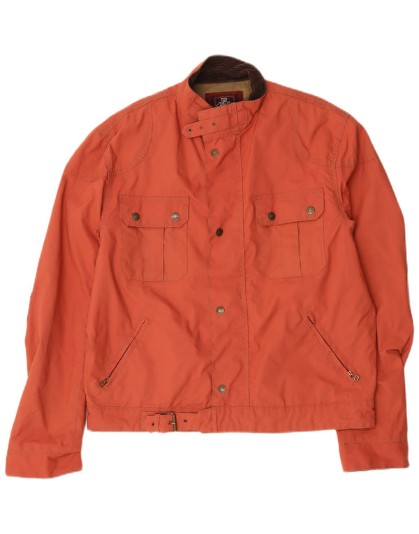 Warren Webber Mens Utility Jacket UK 44 2XL Orange Nylon