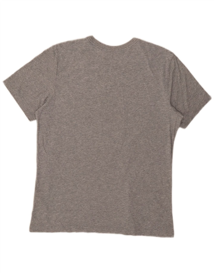 Nike Mens Graphic T-Shirt Top Large Grey Cotton