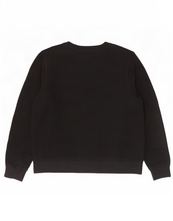 Wrangler Womens Graphic Sweatshirt Jumper UK 16 Large Black Cotton