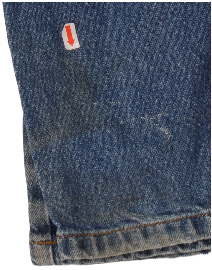 WRANGLER Mens Texas Straight Jeans W33 L30 Blue Cotton