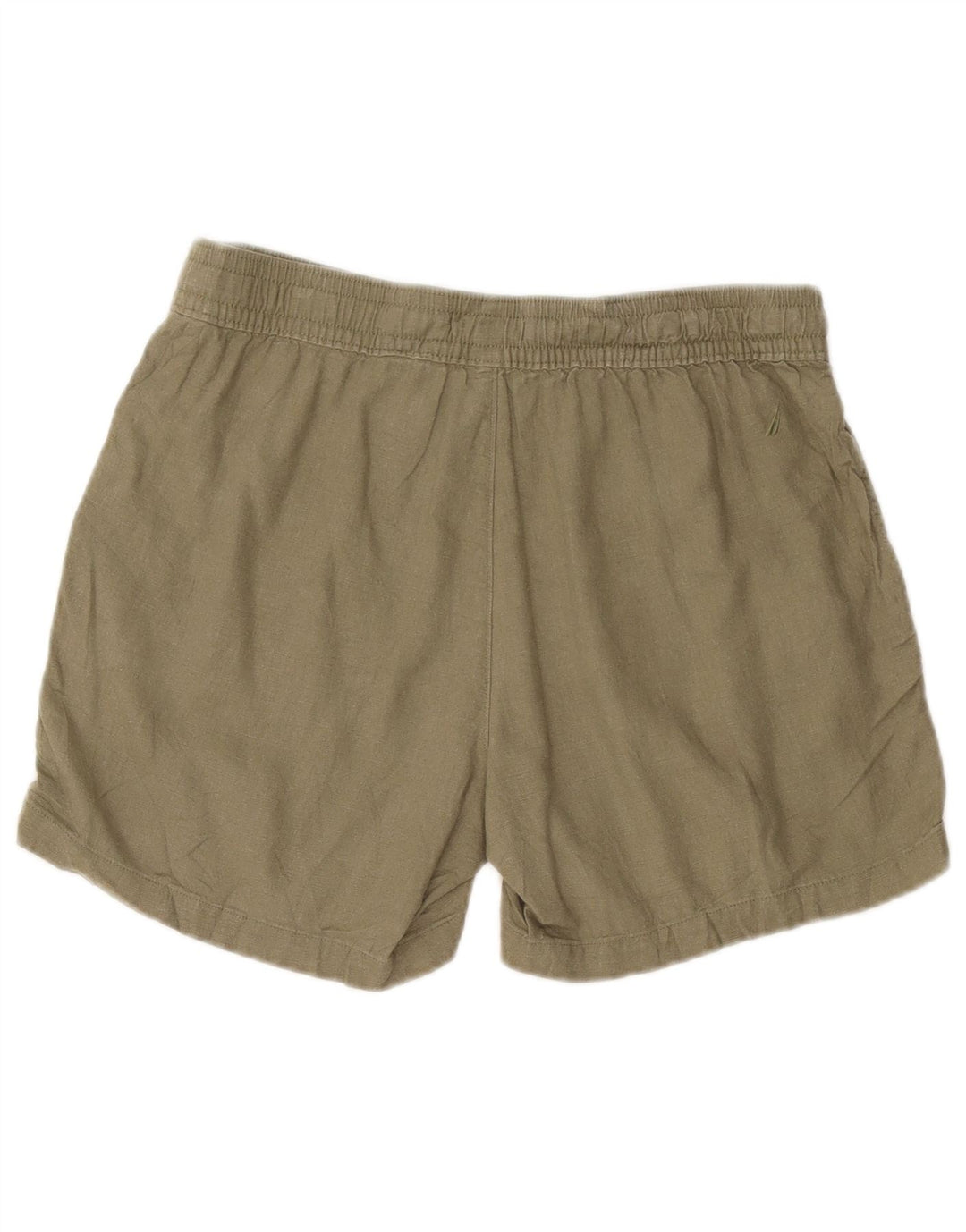 Nautica Womens Chino Shorts Medium W30  Khaki Linen