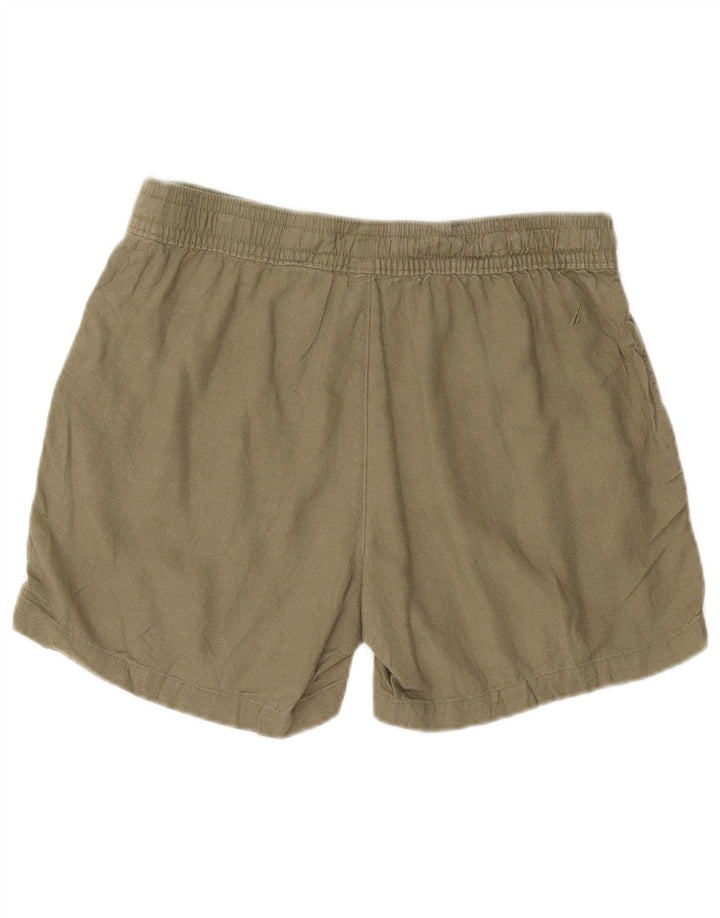 Nautica Womens Chino Shorts Medium W30  Khaki Linen