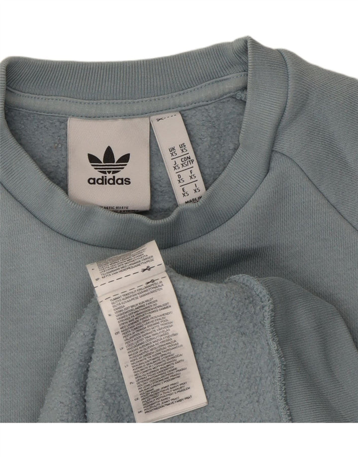 ADIDAS Mens Sweatshirt Jumper XS Blue Cotton Vintage Adidas and Second-Hand Adidas from Messina Hembry 