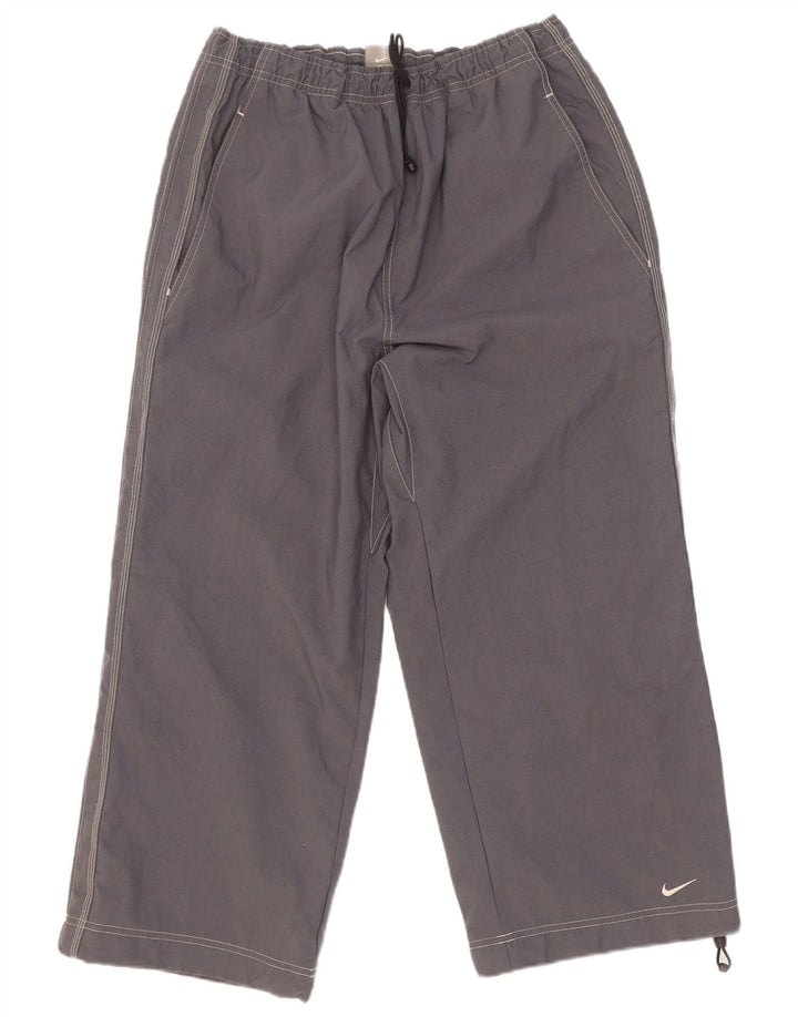 Nike Mens Crop Tracksuit Trousers XL Grey Nylon