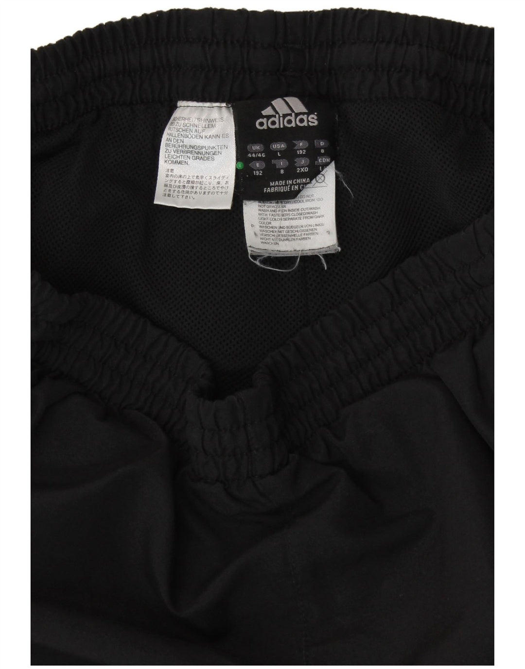 ADIDAS Mens Tracksuit Trousers Joggers UK 44/46 Large  Black Colourblock