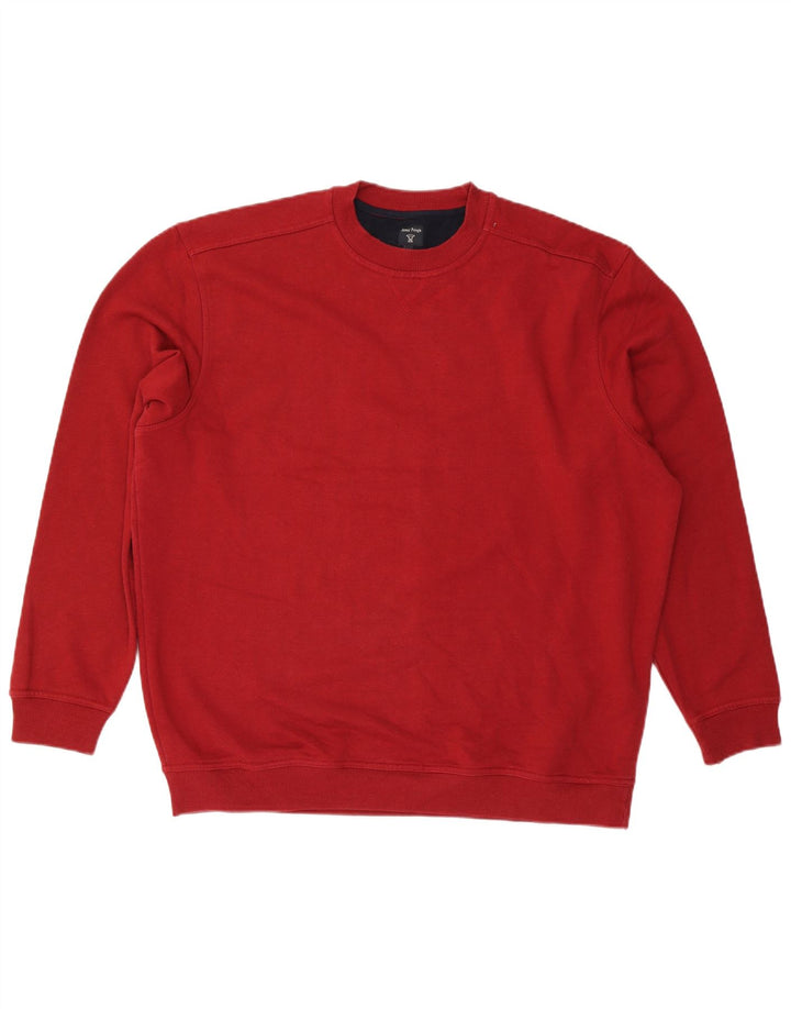 James Pringle Mens Sweatshirt Jumper 2XL Red Cotton