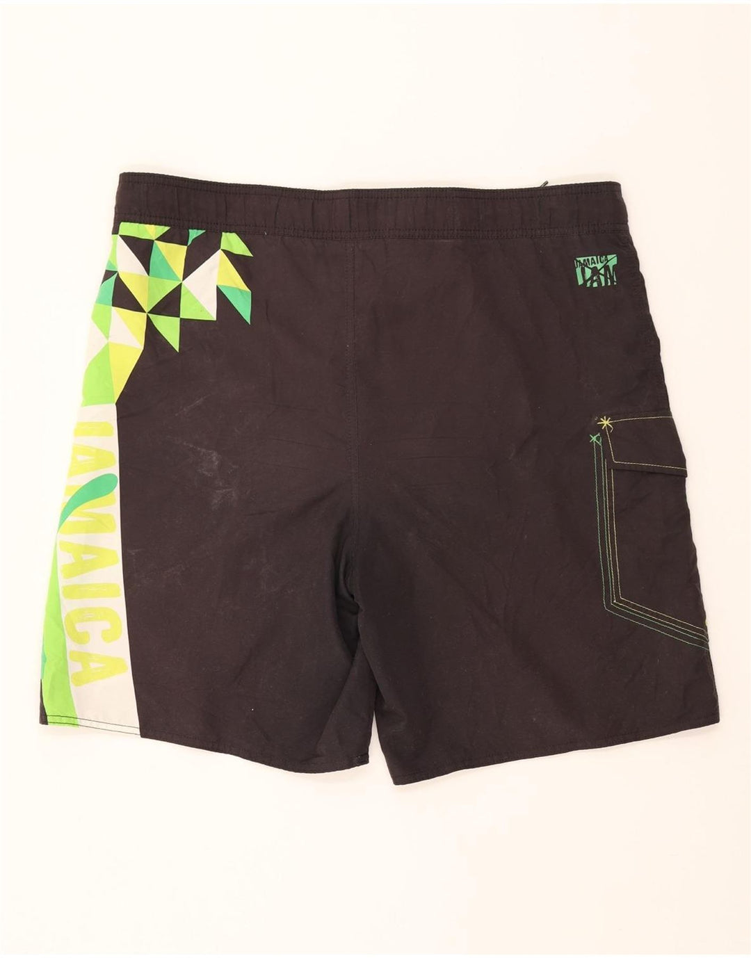 PUMA Mens Graphic Swimwear Large  Black Polyester Vintage Puma and Second-Hand Puma from Messina Hembry 