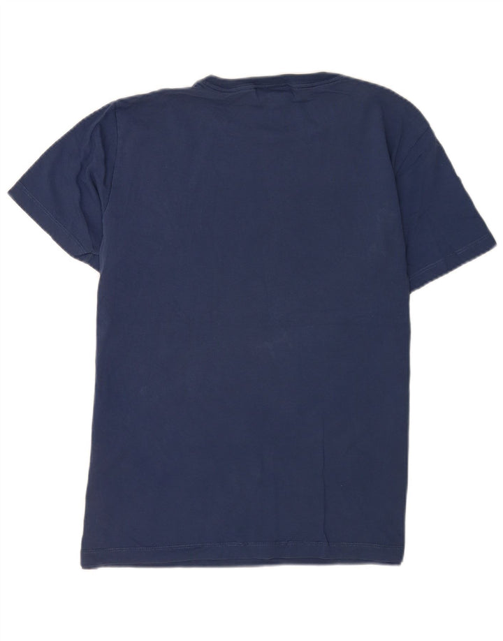 Replay Mens Regular Graphic T-Shirt Top Medium Navy Blue